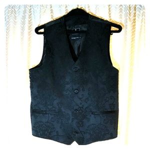Men’s Fancy Black Vest Marc Ecko Size M